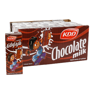 كرتون حليب KDD نكهة الشوكولاته (  18× 180مل)