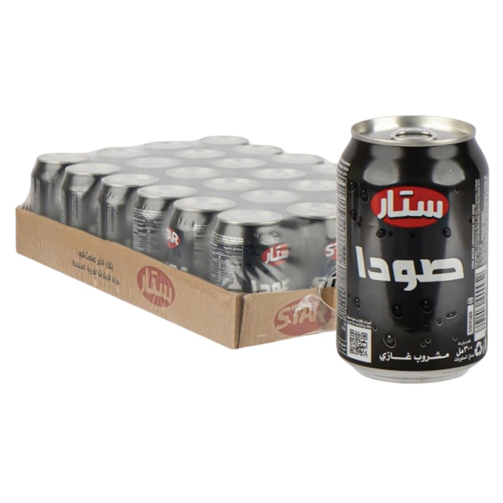 كرتون مياه غازية صودا ستار 300 مل*24 حبة 